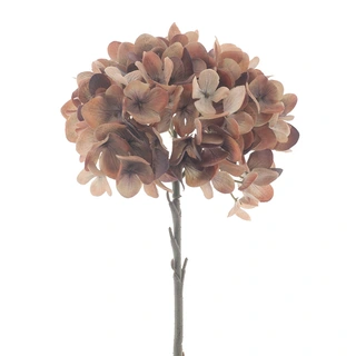 Kunstbloem Autumn Hydrangea Brown - 46 cm