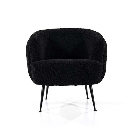 By-Boo Babe Fauteuil Boucle - Black - afbeelding 2