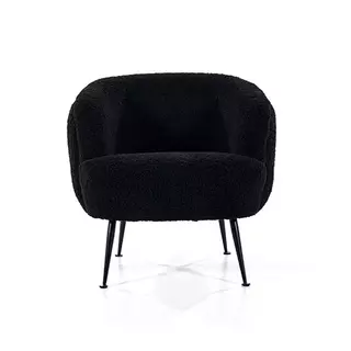 By-Boo Babe Fauteuil Boucle - Black - afbeelding 2