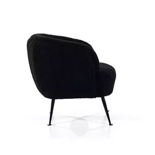 By-Boo Babe Fauteuil Boucle - Black - afbeelding 3