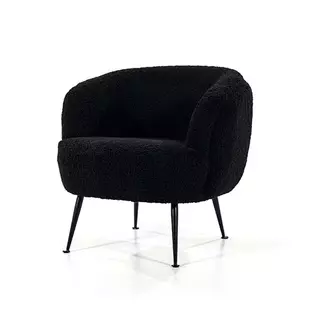 By-Boo Babe Fauteuil Boucle - Black - afbeelding 6