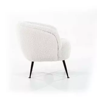 By-Boo Babe Fauteuil Boucle - White - afbeelding 3
