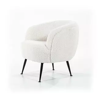 By-Boo Babe Fauteuil Boucle - White - afbeelding 5