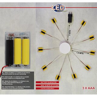 Batterij transformator 10x 3xAAA - 4,5V