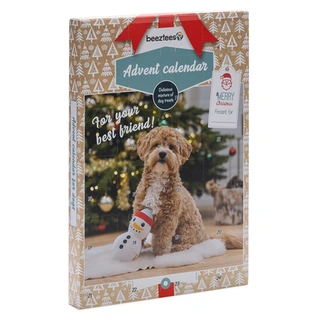 Beeztees Kerst Adventskalender Paw Hondensnack - 24 st.