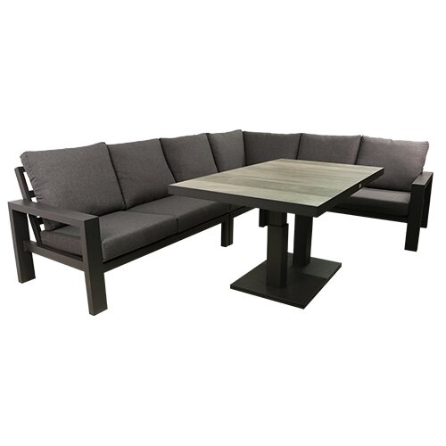 Benton Lounge diningset - Antraciet