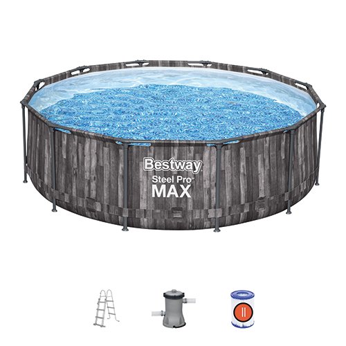 Bestway Steel Pro MAX™ Ronde Bovengrondse Zwembad Set - Ø366x100 cm - afbeelding 2