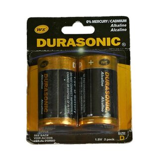 Durasonic D Alkaline Batterijen - 2 st.