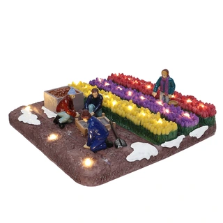 Santaville Tulpenveld met Werkers LED | De Boet