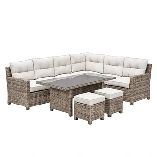 Blue Bird Lounge- diningset Rechts OG/Desert Sand | De Boet