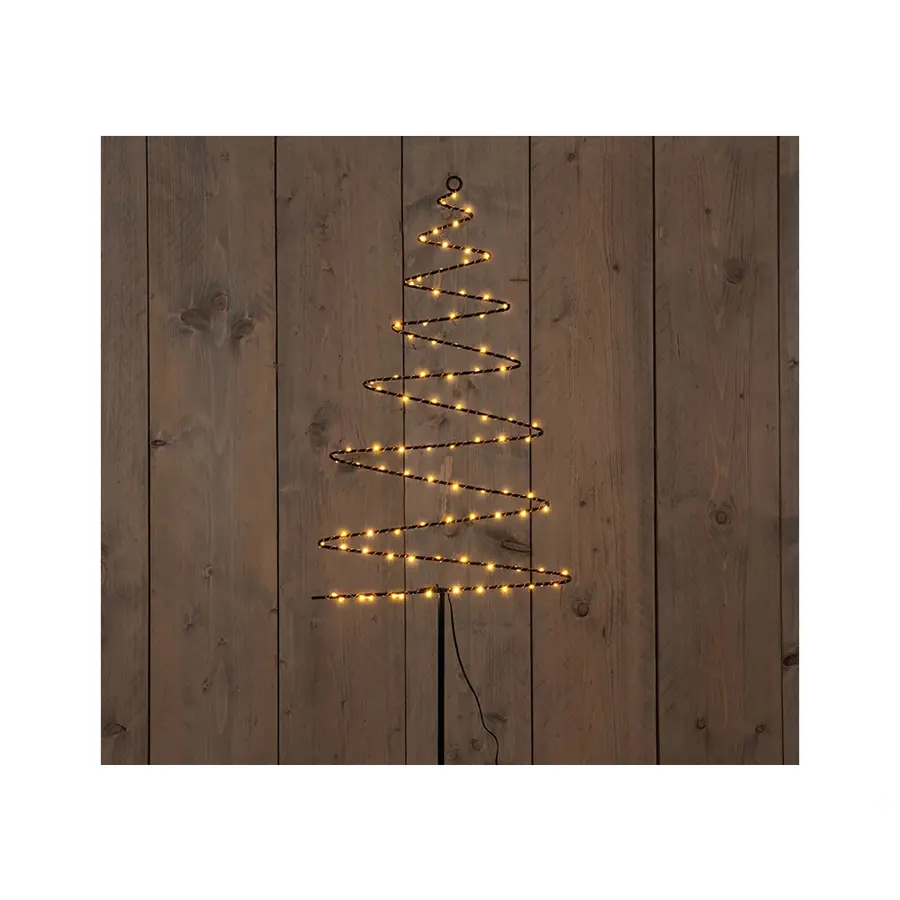 LED Kerstboom Zwart Metaal - 103 cm