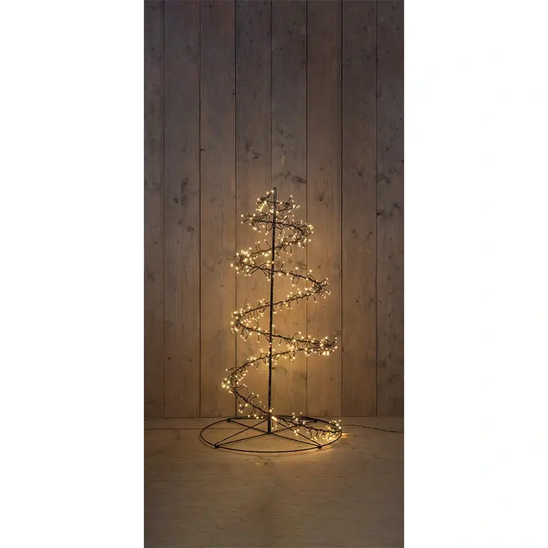 LED Kerstboom Swirl Klassiek Warm/Warm wit - Ø70x120 cm - afbeelding 1