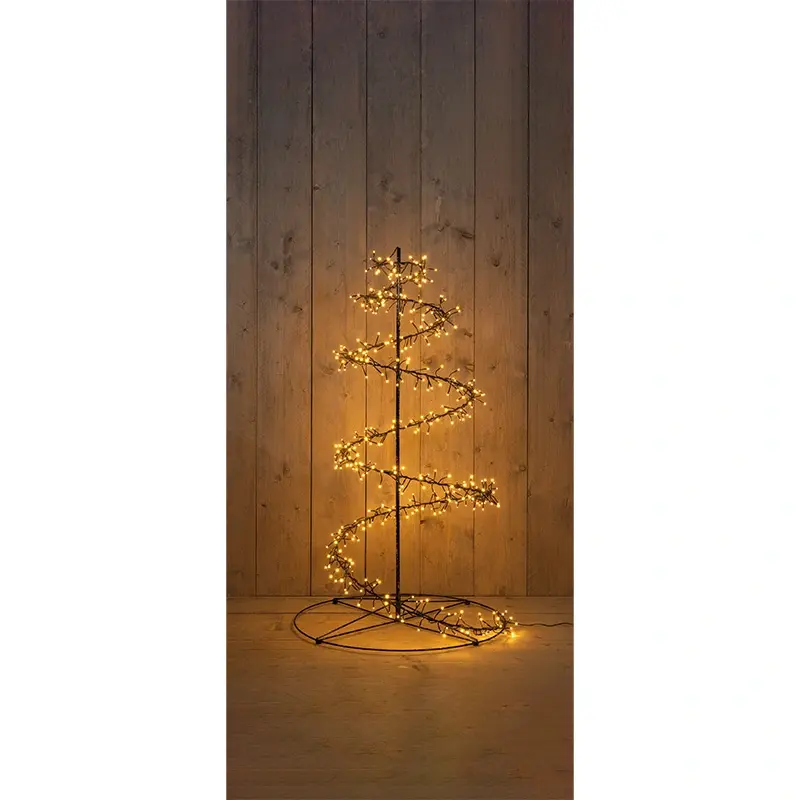 LED Kerstboom Swirl Klassiek Warm - Ø70x120 cm - afbeelding 1