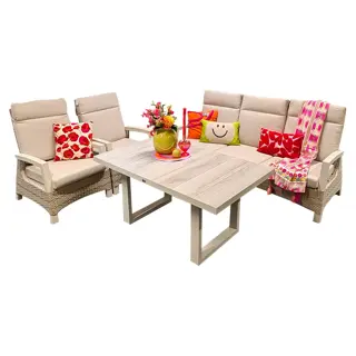 Buitengewoon Boet Barree Lounge Dining Set - Latte