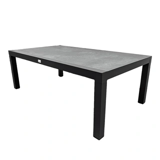 Buitengewoon Boet Lounge Tuintafel Antraciet Keramiek - 120x70 cm