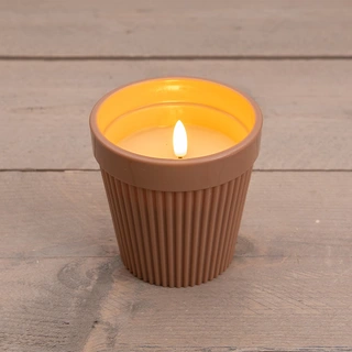 Buitenkaars In Pot Terra - Ø11x11 cm | De Boet
