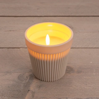 Buitenkaars In Pot Zand - Ø11x11 cm | De Boet