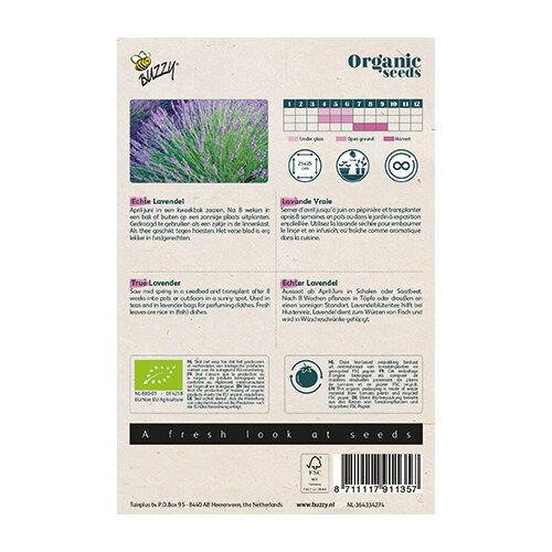 Buzzy® Organic EcHorti Topse Lavendel  (BIO) - afbeelding 2