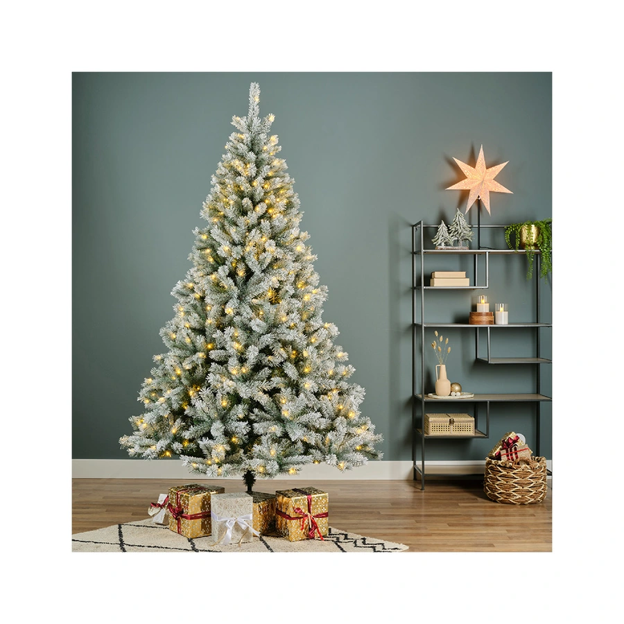 Everlands Kunstkerstboom Canada Frosted LED - 180 cm - afbeelding 4