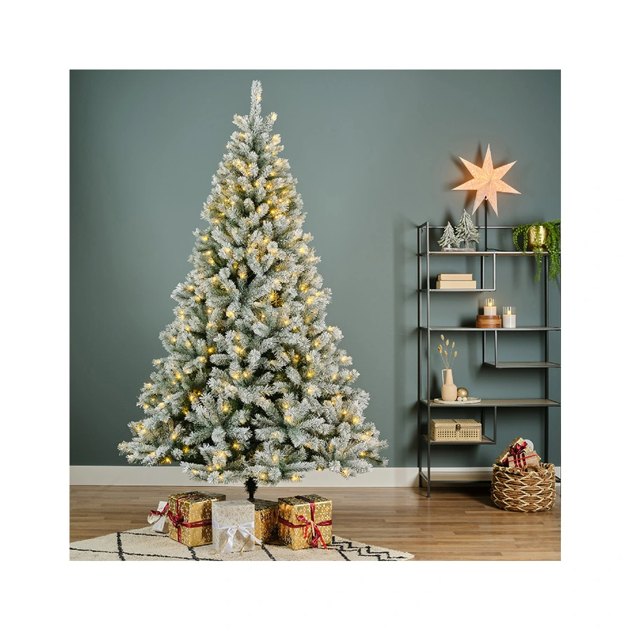 Everlands Kunstkerstboom Canada Frosted LED - 240 cm - afbeelding 4