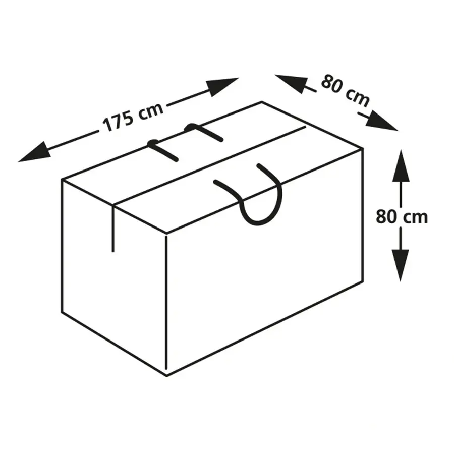 Eurotrail Cantonic Loungekussen Draagtas 175x80x80 cm - afbeelding 3