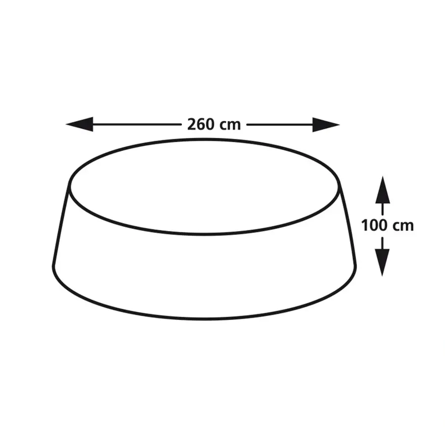 Eurotrail Cantocic Tuinset Rond Beschermhoes Ø260x100 cm - afbeelding 4