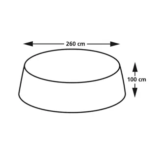 Eurotrail Cantocic Tuinset Rond Beschermhoes Ø260x100 cm - afbeelding 4