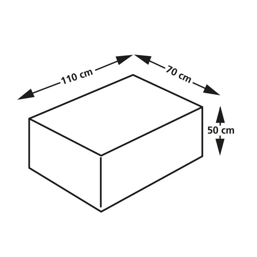 Eurotrail Cantonic Tuintafel/hocker Beschermhoes 110x70x50 cm - afbeelding 5