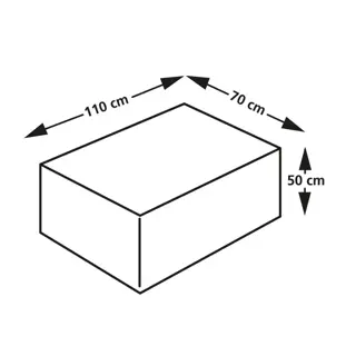 Eurotrail Cantonic Tuintafel/hocker Beschermhoes 110x70x50 cm - afbeelding 5