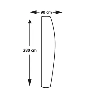 Eurotrail Cantonic Zweefparasol Beschermhoes 280x90 cm - afbeelding 3