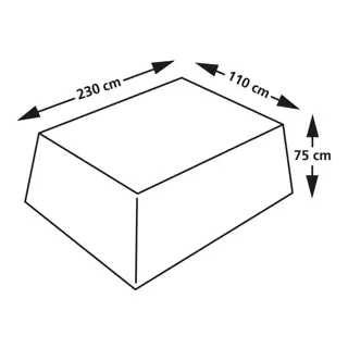 Eurotrail Cantonic Tuintafel Beschermhoes 230x110x75 cm - afbeelding 5