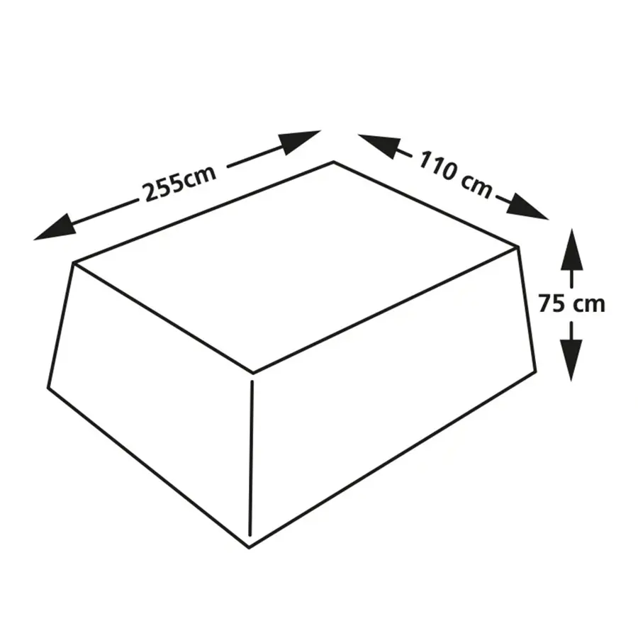 Eurotrail Cantonic Tuintafel Beschermhoes 255x110x75 cm - afbeelding 5