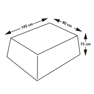 Eurotrail Cantonic Tuintafel Beschermhoes 140x80x75 cm - afbeelding 5