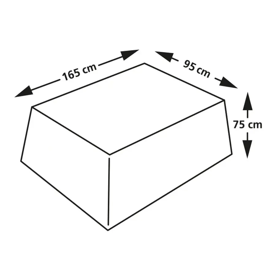 Eurotrail Cantonic Tuintafel Beschermhoes 165x95x75 cm - afbeelding 5