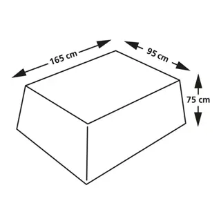 Eurotrail Cantonic Tuintafel Beschermhoes 165x95x75 cm - afbeelding 5