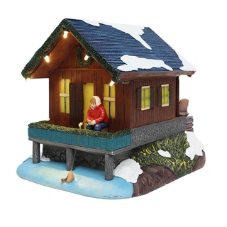 Santaville Vissers-chalet met Visser LED | De Boet