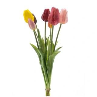 Bosje Kunst Tulpen Classic x7 Mixed - 47 cm