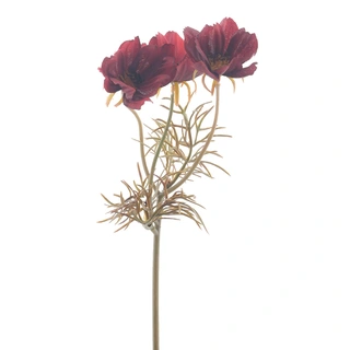 Kunstbloem Cosmos Burgundy - 28 cm