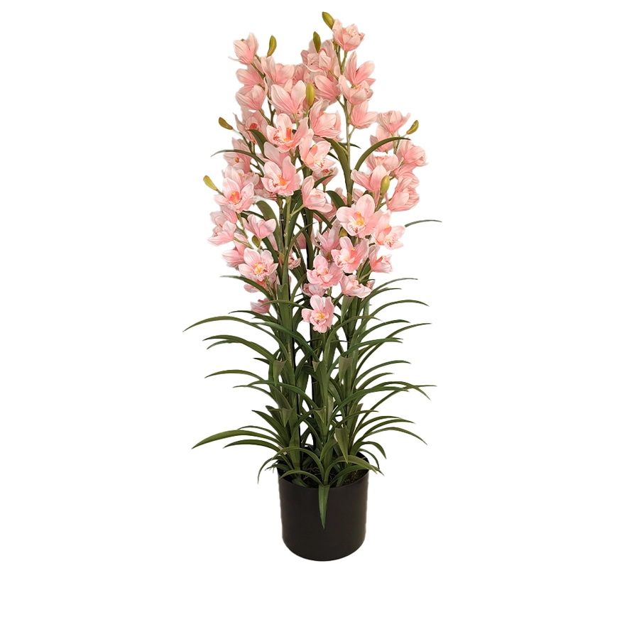 Cymbidium Kunstplant 125 cm - Roze