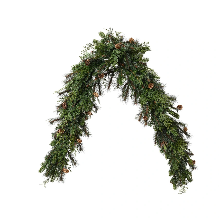 Everlands Kerst Guirlande Cypress - 165 cm