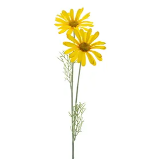 Kunstbloem Daisy Cordoba spray yellow 56cm