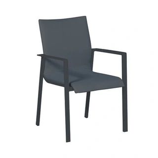 Garden Impressions Dallas Dining Fauteuil - Antraciet - afbeelding 1