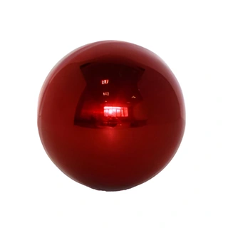 Deco Heksenbol Ijzer Rood Glans - 20 cm