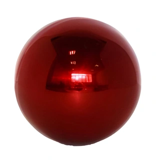 Deco Heksenbol Ijzer Rood Glans - 25 cm