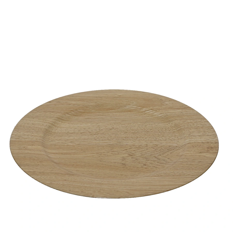 Decoratiebord met Houtlook Blond - Ø33 cm - afbeelding 2