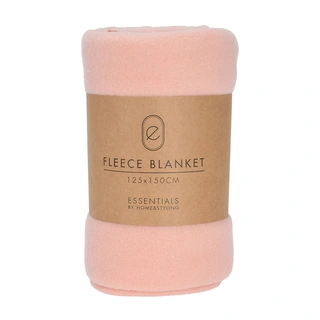 Fleece Deken 125x150 cm - Roze - afbeelding 2