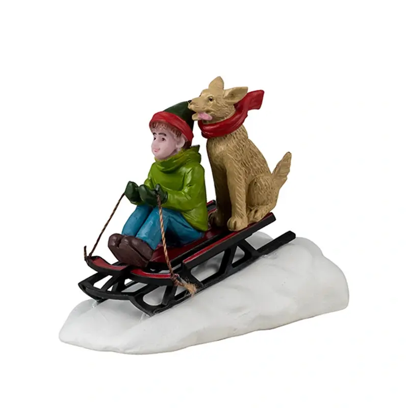 Lemax Doggone Downhill Sledding