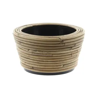 Drypot Rotan Streep - Ø24x14 cm | Tuincentrum De Boet