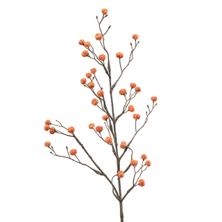 Kunsttak Euonymus Berry Orange - 68 cm