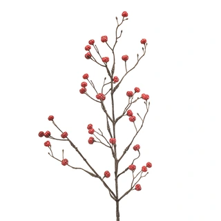 Kunsttak Euonymus Berry Red - 68 cm